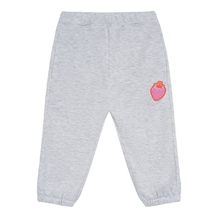 Young Original Toddler Girls' Cosy Fleece Trackpants, Grey Light, hi-res