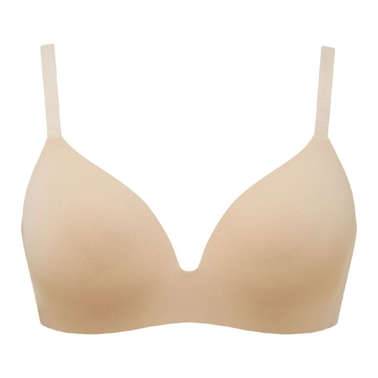 H&H Women's Smooth Comfort Wirefree Bra, Beige, hi-res