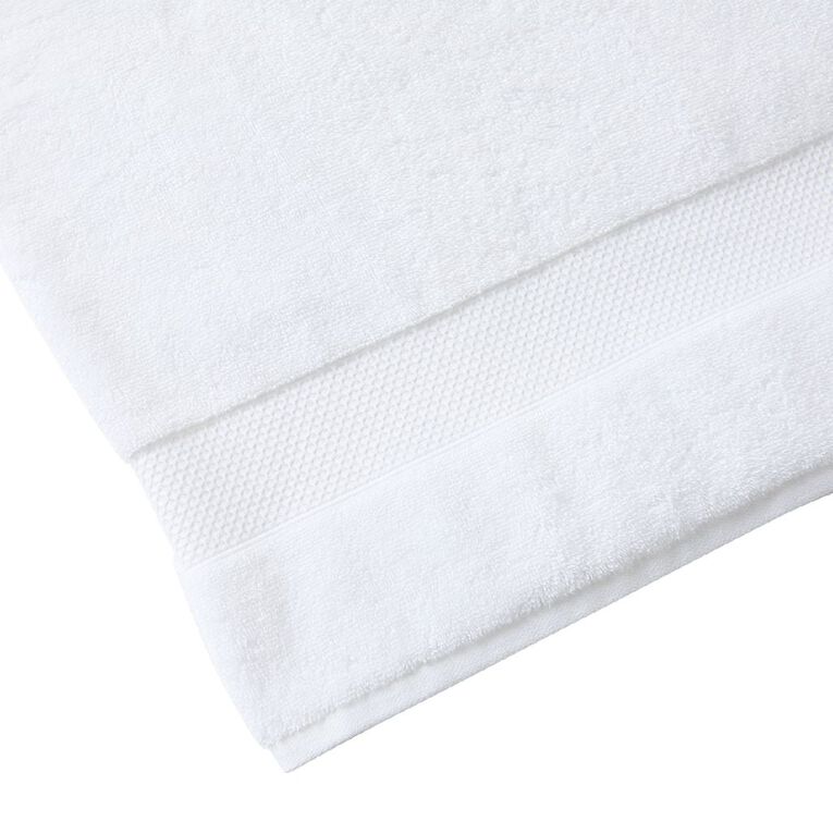 Living & Co Hotel Spa Towel White 90cm x 150cm, , hi-res