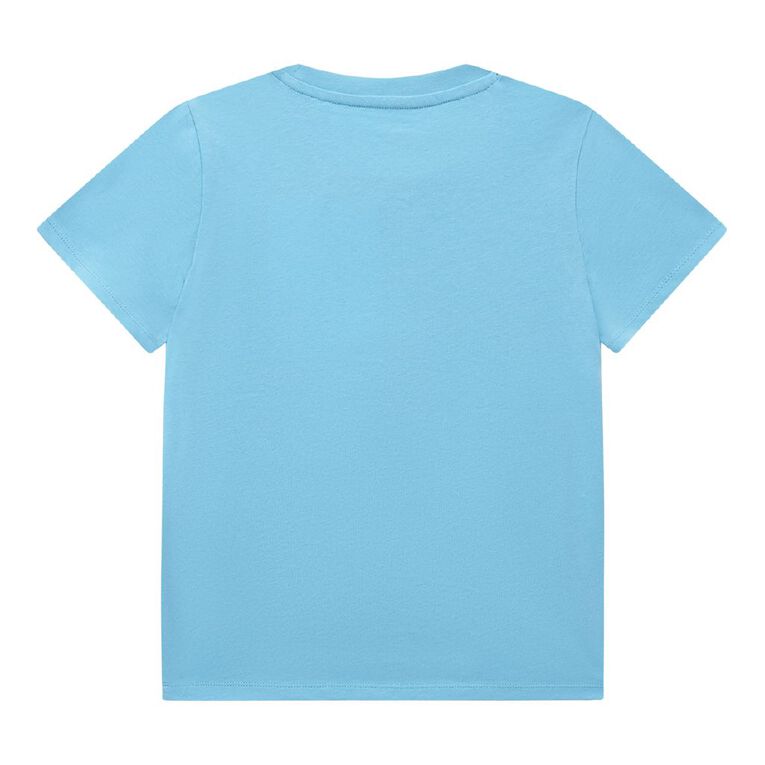 Young Original Short Sleeve Printed Tee, Blue Mid, hi-res