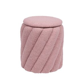 Living & Co Leona Twist Ottoman Pink