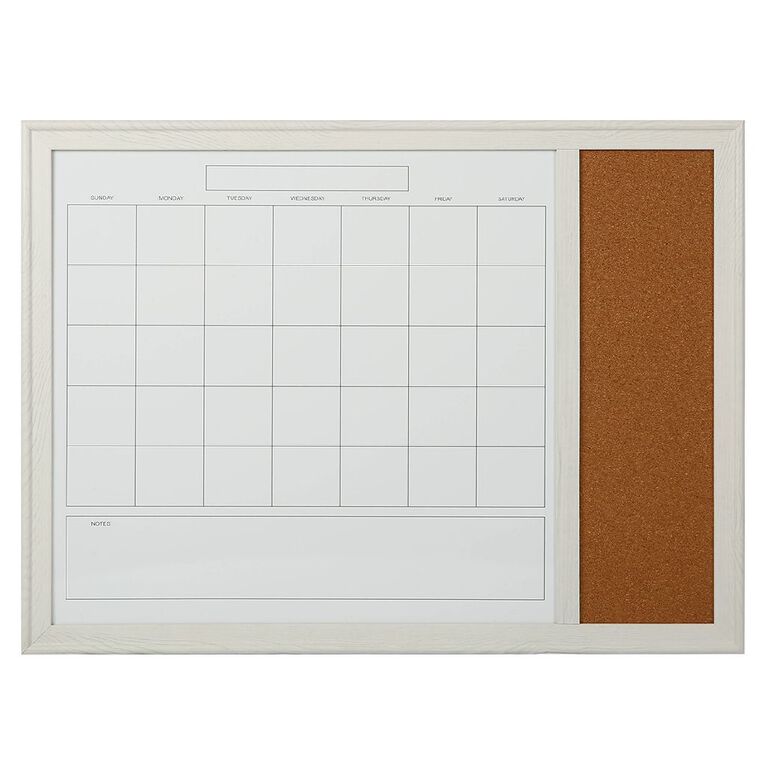 WS Whiteboard Monthly Planner Cork Combo, , hi-res