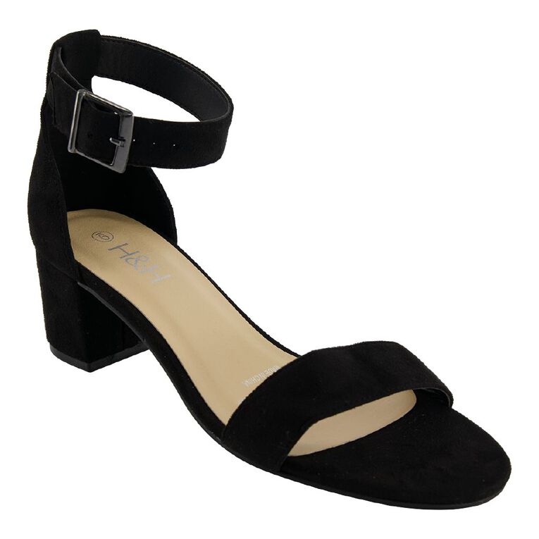 H&H Women's Open Toe Sandals, Black, hi-res