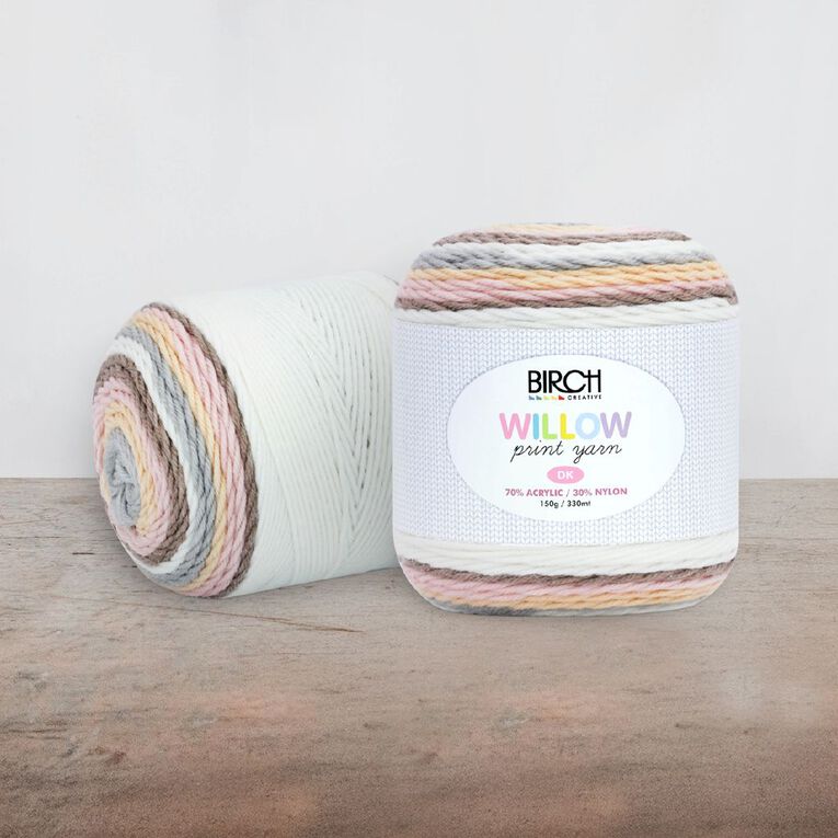 Birch Yarn Willow Yarn Print 45% Acrylic 55% Nylon 150G Husk, , hi-res
