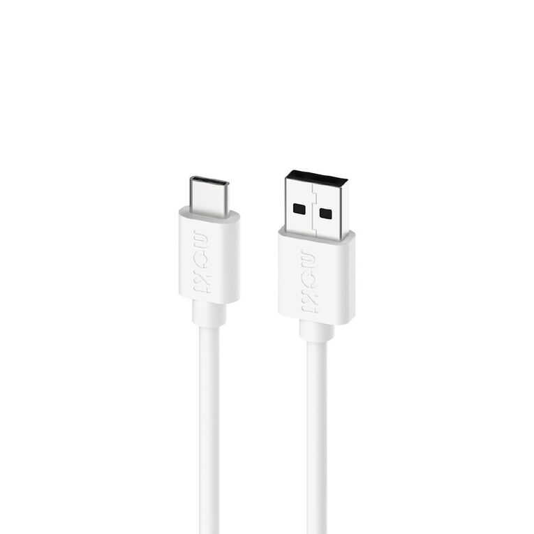 Moki USB-A to USB-C SynCharge Cable 1m - Classic White, , hi-res