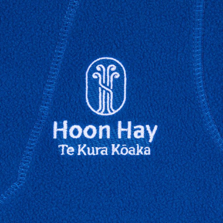Schooltex Hoon Hay School Polar Fleece Top with Embroidery, Royal, hi-res