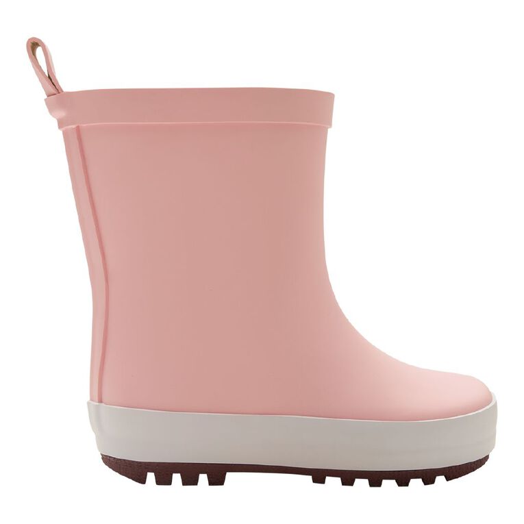 Young Original Junior Kids' Colour Block Rubber Gumboots, Pink, hi-res