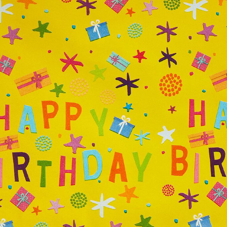 Party Inc Gift Wrap 60cm x 5m Assorted, , hi-res