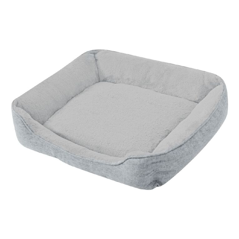 Petzone Grey Rectangular Bed Large, , hi-res