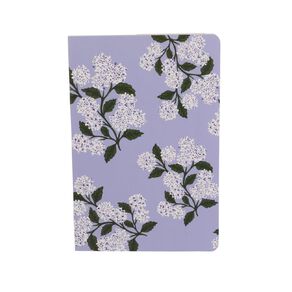 Uniti Adults Hydrangea A5 Notebook Purple Floral
