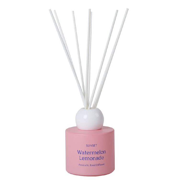 Living & Co Sunset Reed Diffuser 110ml Watermelon Lemonade, , hi-res