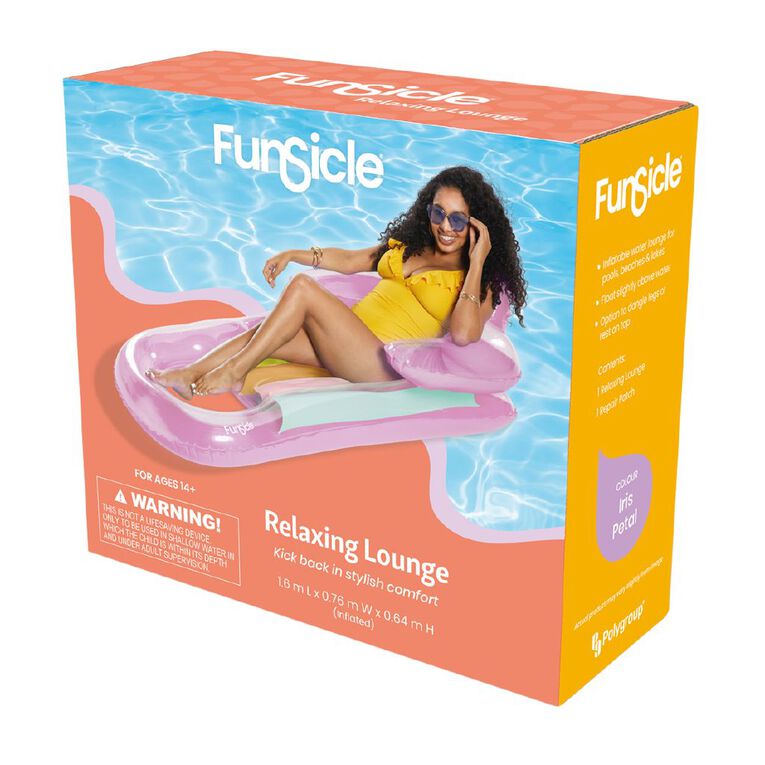 Funsicle Relaxing Lounge 1.6m Iris Petal, , hi-res