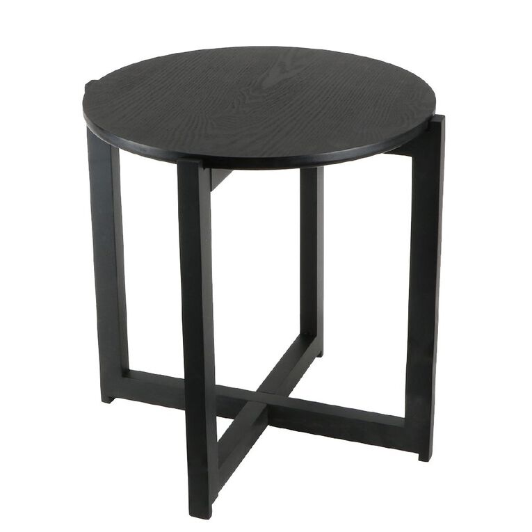 Living & Co Corso Side Table Black Black The Warehouse