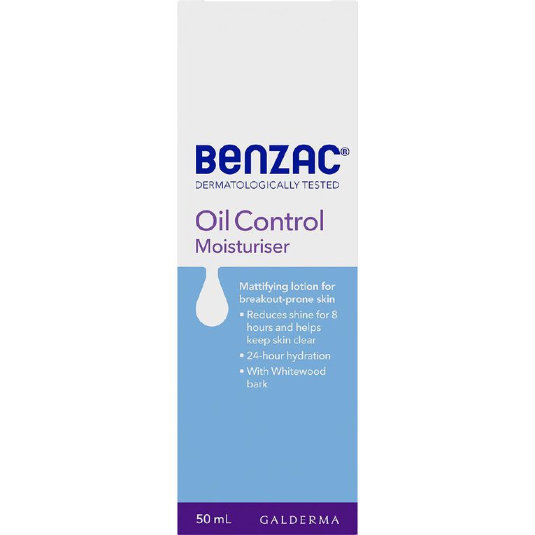 Benzac Oil Control Moisturiser 50ml, , hi-res