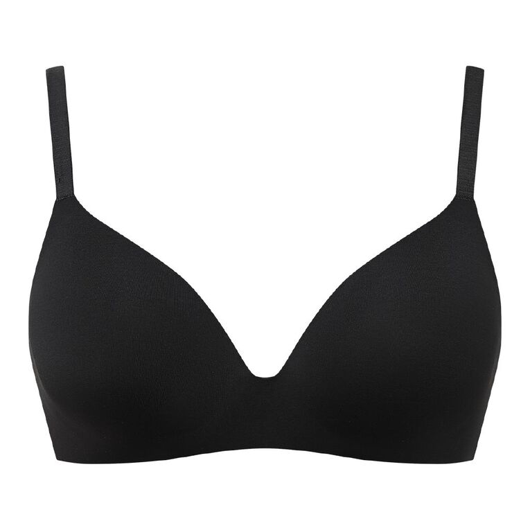 H&H Women's Smooth Comfort Wirefree Bra, Black, hi-res