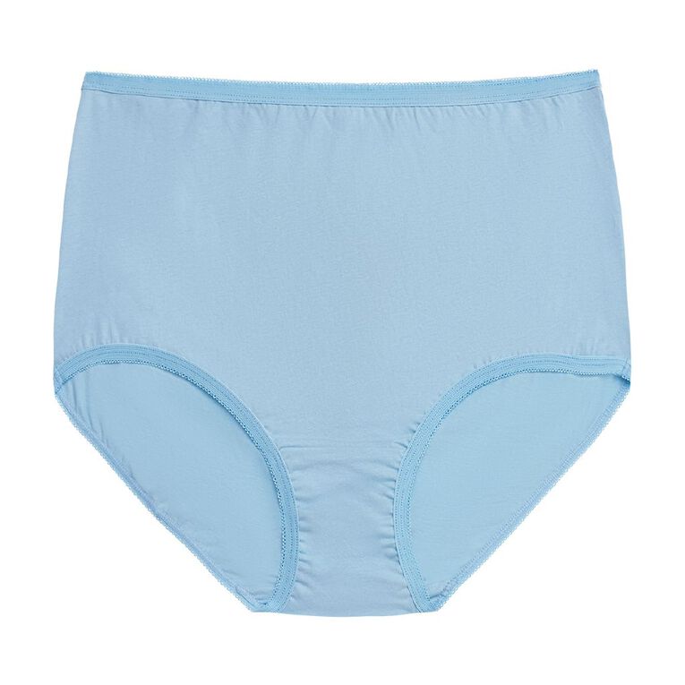 H&H Women's Cotton Full Briefs, Blue Mid, hi-res