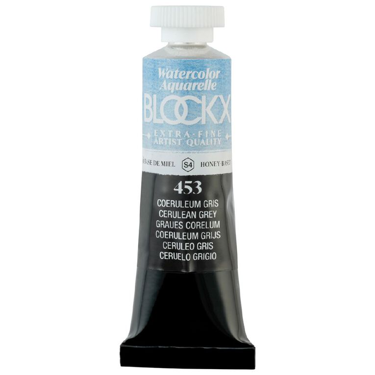 BLOCKX Watercolour Tube 15ml S4 453 Cerulean Grey Grey, , hi-res