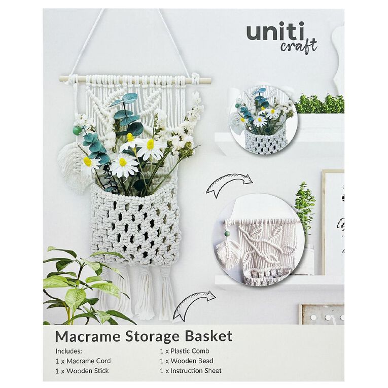 Uniti Macrame Storage Basket, , hi-res