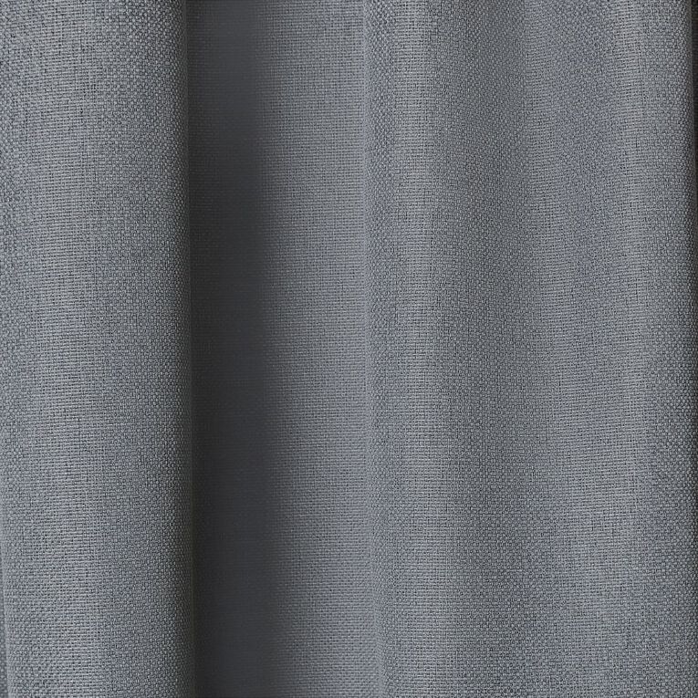 Living & Co Studio Curtains Charcoal 150-230cm Wide/160cm Drop, Charcoal, hi-res