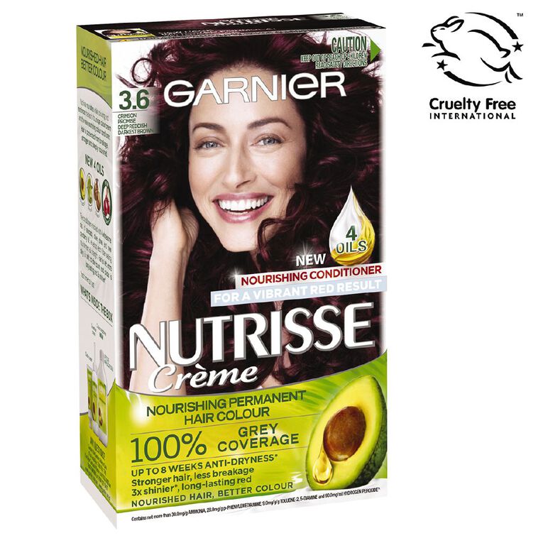 Garnier Nutrisse Permanent Creme Deep Reddish Brown Crimson Promise 3.6, , hi-res