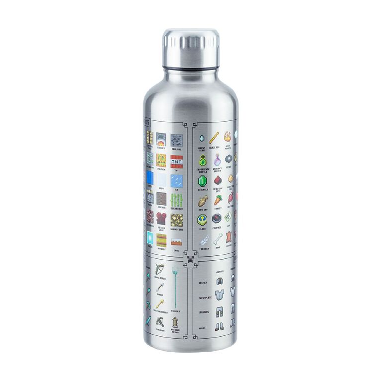 Paladone Minecraft Metal Water Bottle, , hi-res