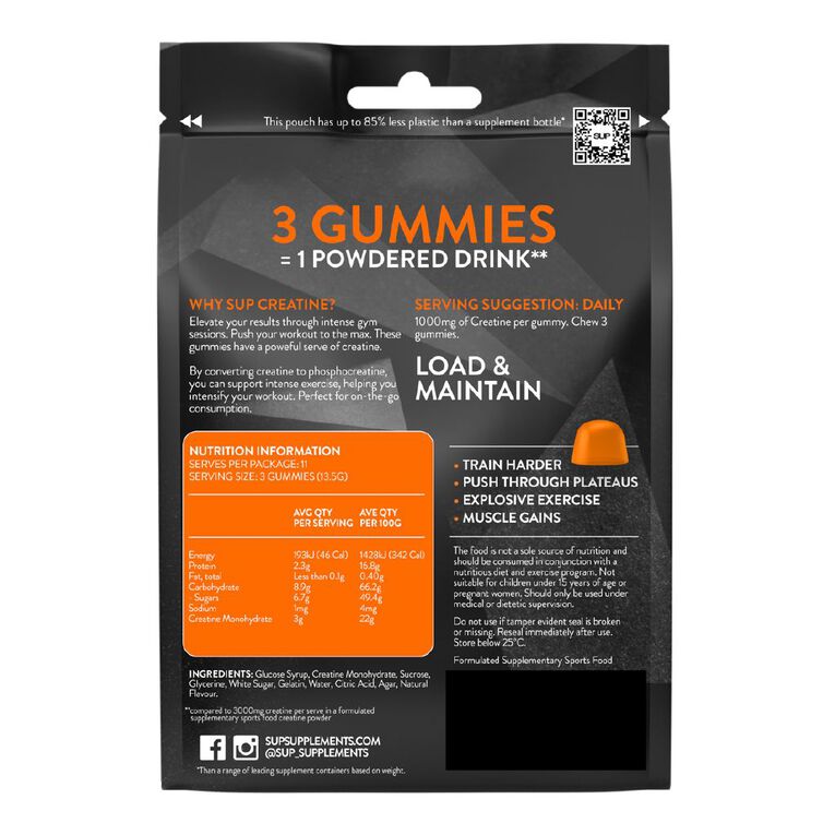 SUP Creatine Gummies Cola Flavour 35s, , hi-res