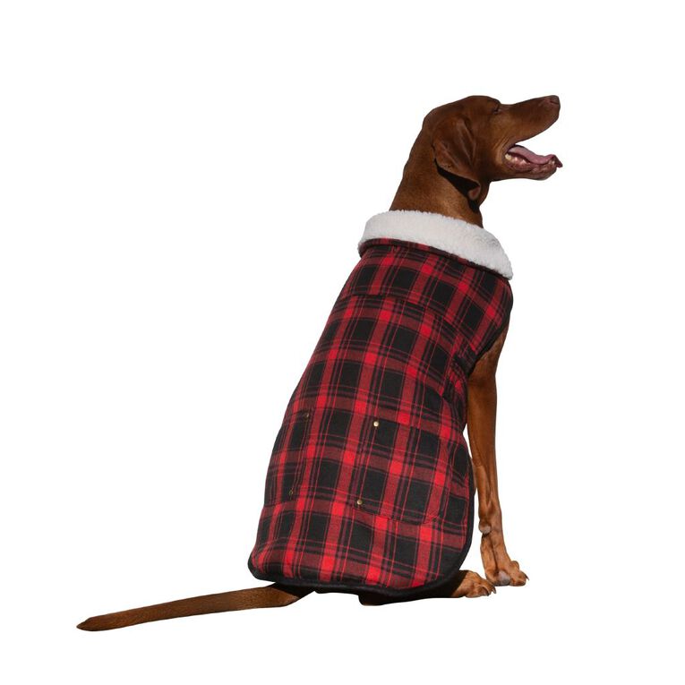 Petzone Check Jacket Red XL, , hi-res