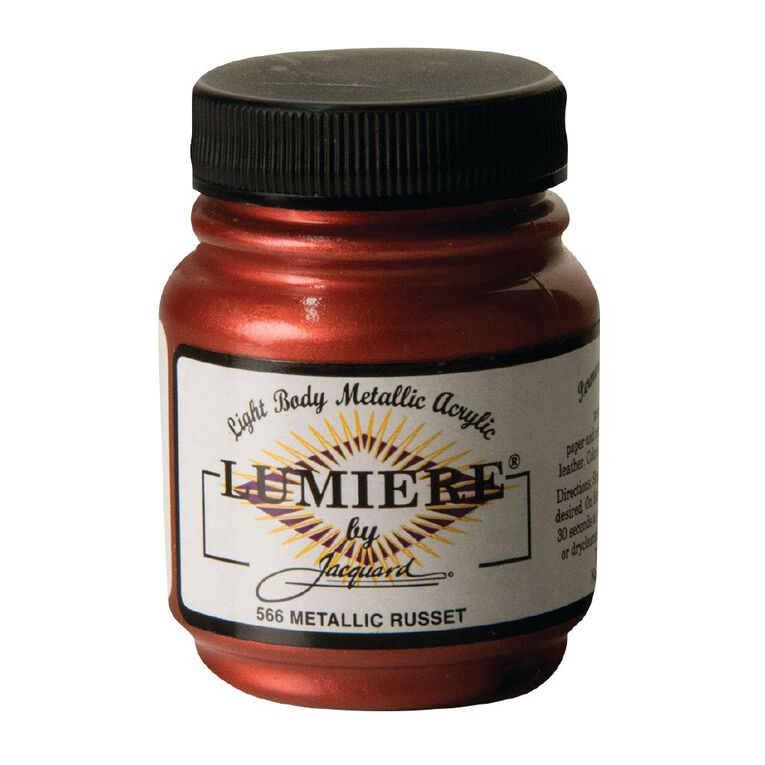 Jacquard Lumiere Acrylic Paint Metallic Russet 66.54ml The Warehouse
