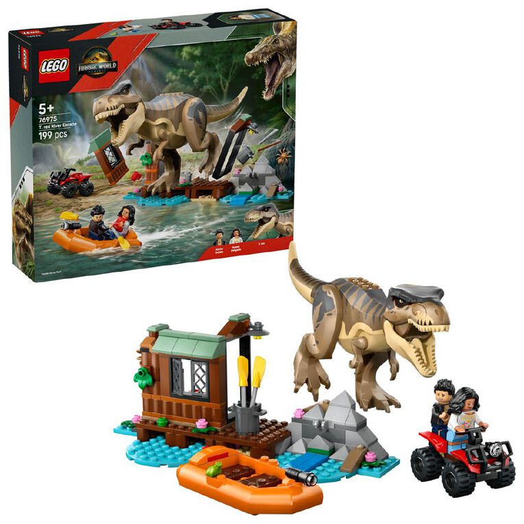 LEGO Jurassic World T Rex River Escape 76975, , hi-res