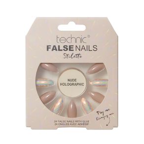 Technic False Nails Nude Holographic