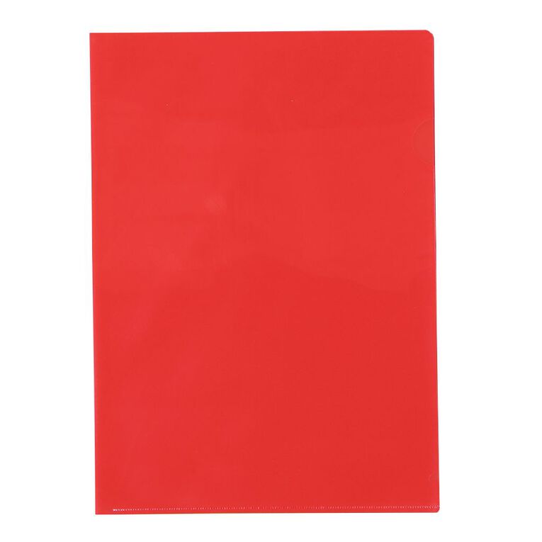 WS L-Shaped Pockets 10 Pack Red Red Mid A4, , hi-res