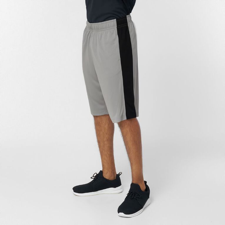 Active Intent Men's Panel Basketball Shorts, Grey Mid, hi-res