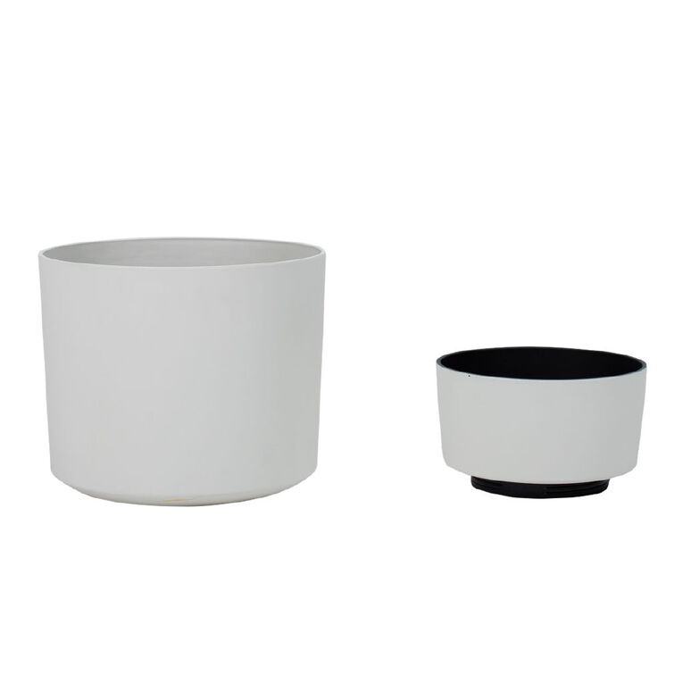 Kiwi Garden 2 in 1 Planter 36cm x 42cm White, , hi-res