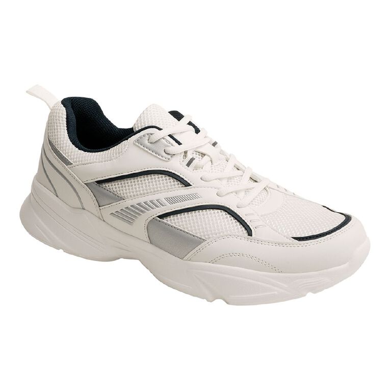 Active Intent Men's Dante Trainers, White, hi-res
