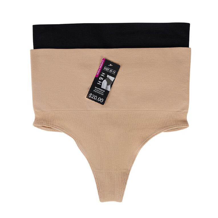H&H Women's Shapewear G-string 2 Pack, , hi-res