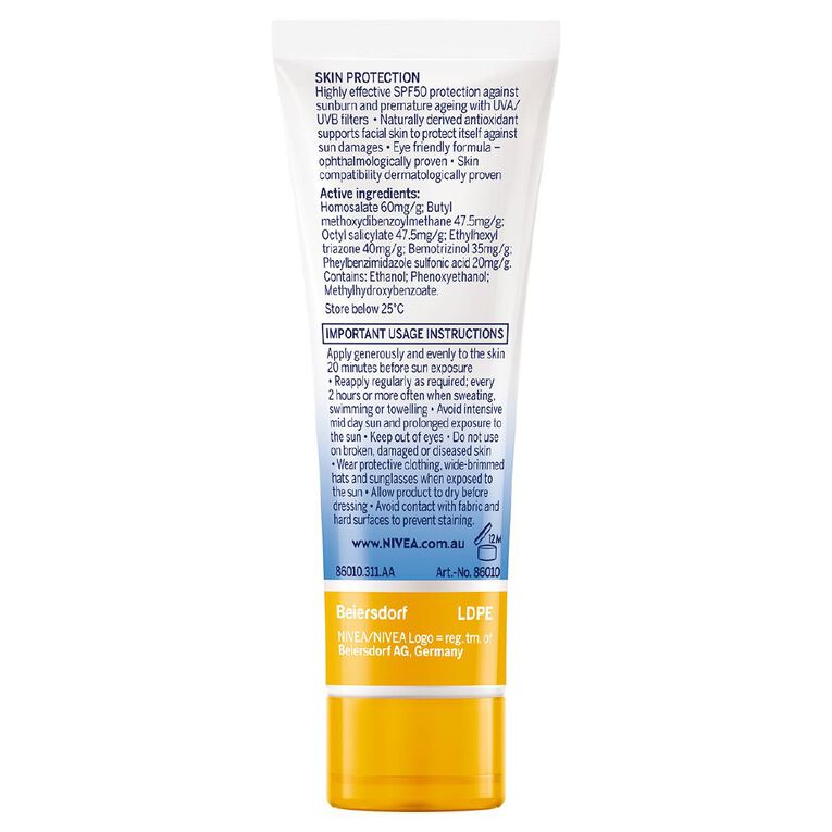 Nivea Sun Face UV Shine SPF50+ Control 50ml, , hi-res