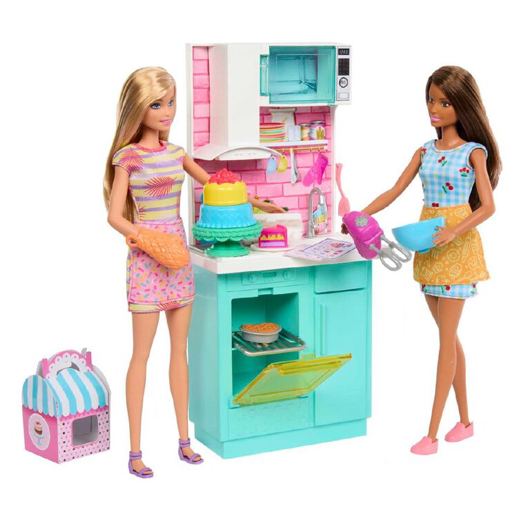 Barbie Baking Toy Party Playset, , hi-res