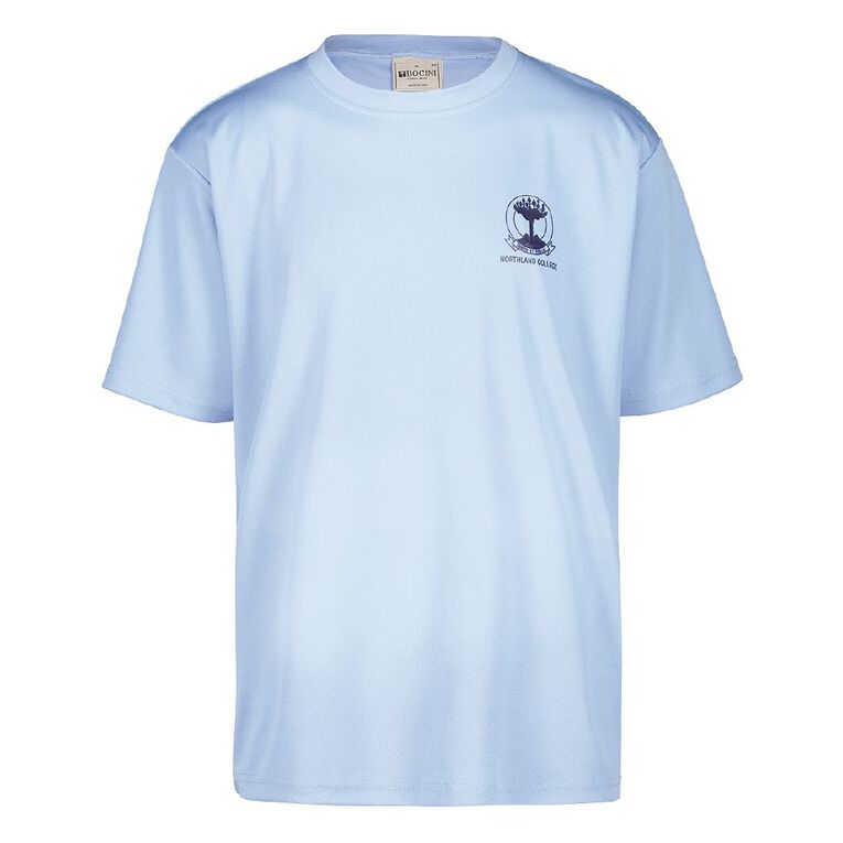 Schooltex Northland College Tee with Screenprint, Sky Blue, hi-res
