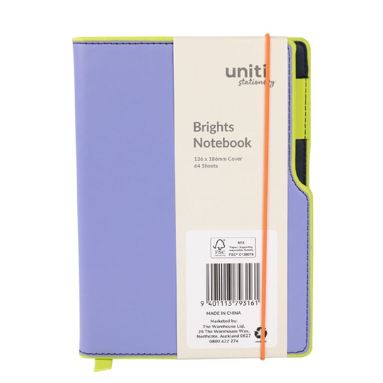 Uniti Stationery Brights Refillable Notebook, , hi-res
