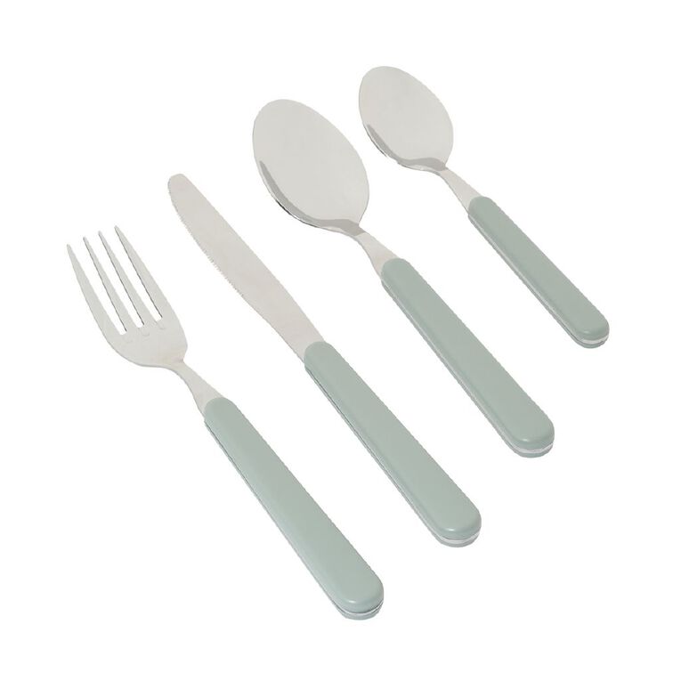 Living & Co Cutlery Set Sage Sage 16 Piece, , hi-res