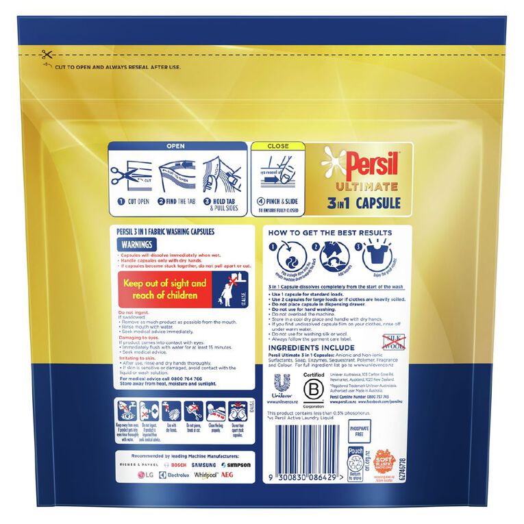 Persil Ultimate 3-in-1 Capsules 28 Pack, , hi-res