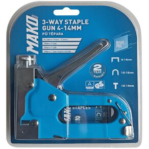 Mako 3-Way Staple Gun 4-14mm