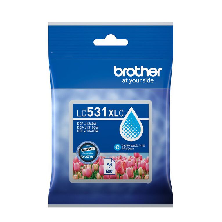Brother Ink LC531XL Cyan 500 Pages, , hi-res