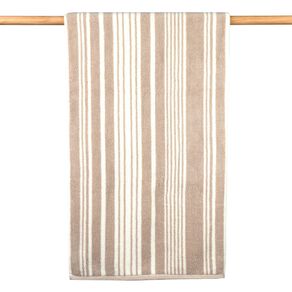 Maison d'Or Striped Spa Towel Grey Light 90cm x 150cm