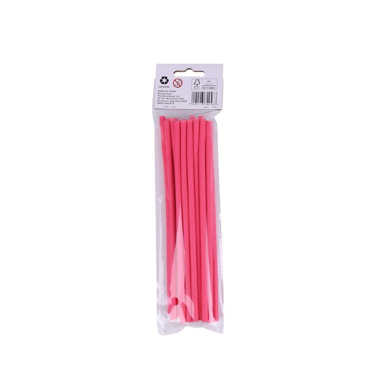 Party Inc Straw Pink 20 Pack, , hi-res