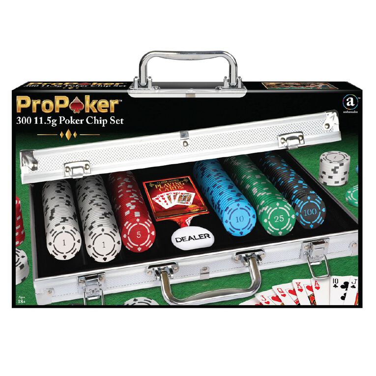 ProPoker 300 11.5g Numbered Poker Chips in Aluminum Case, , hi-res