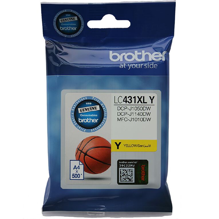 Brother LC431XLY Ink Yellow 500 Pages, , hi-res