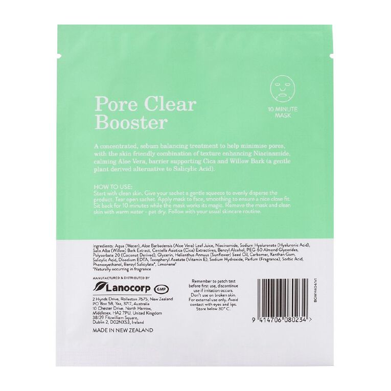 Niacinamide 10% Pore Clear Booster Sheet Mask 20g, , hi-res