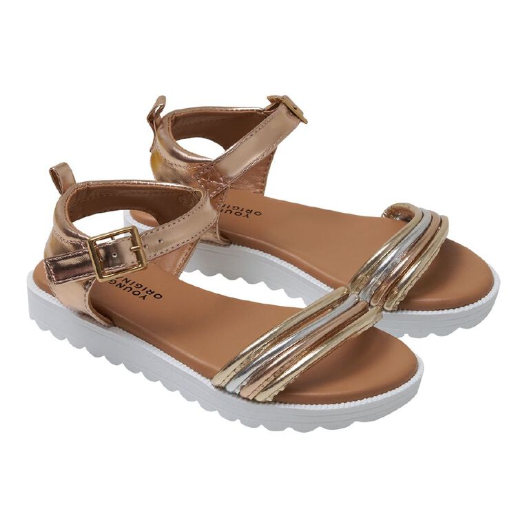 Young Original Senior Kids' Amelie Sandals, Silver Grey, hi-res