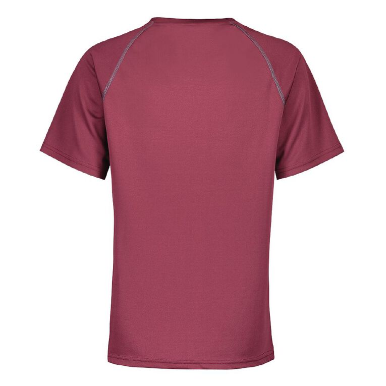 Schooltex Performance Tee, Maroon, hi-res